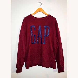 GAP Sweater, Burgundy, Size: XL